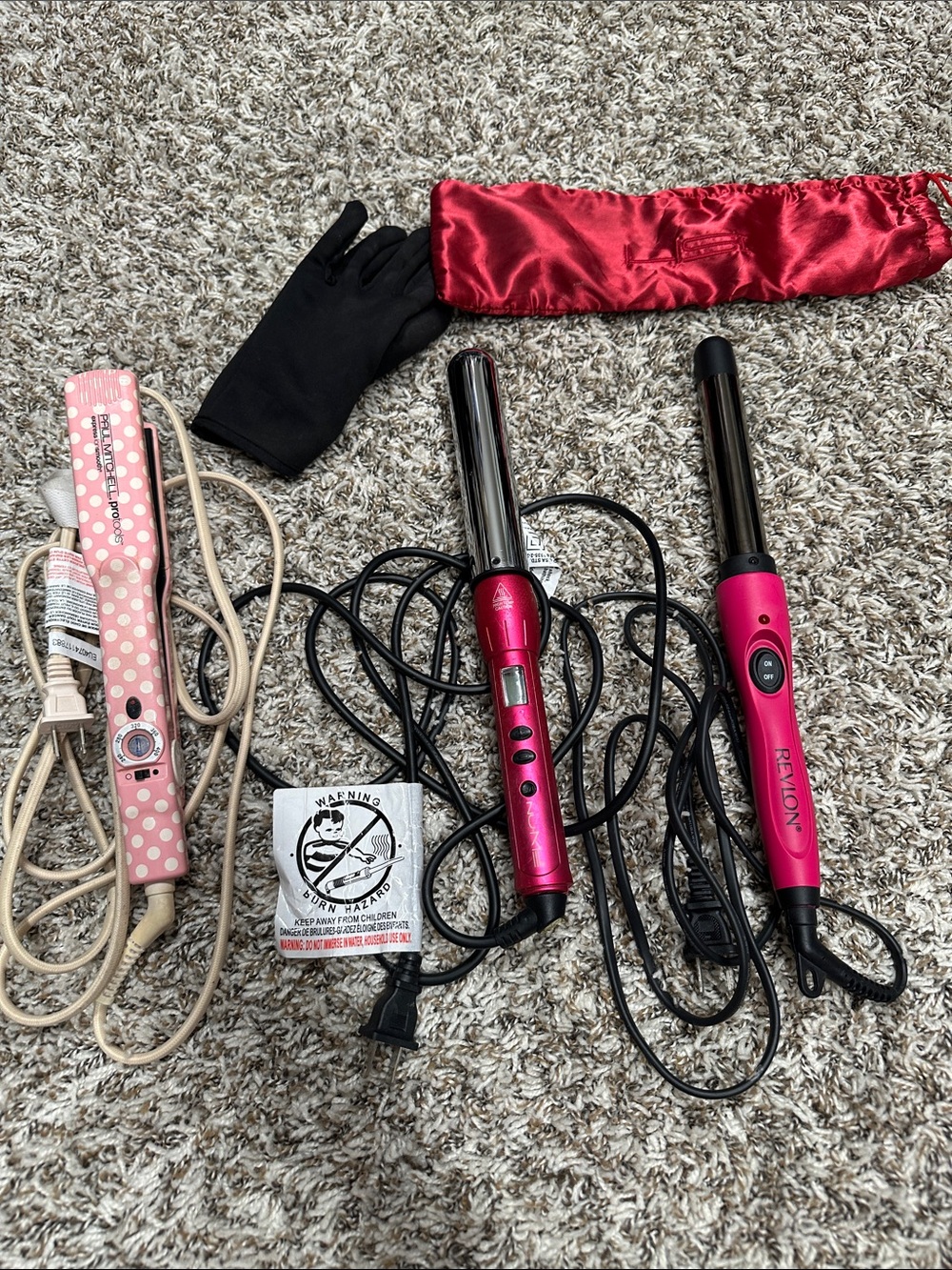 Revlon Hair Curling Wand, Nume Wand, Paul Mitchell Flat Iron